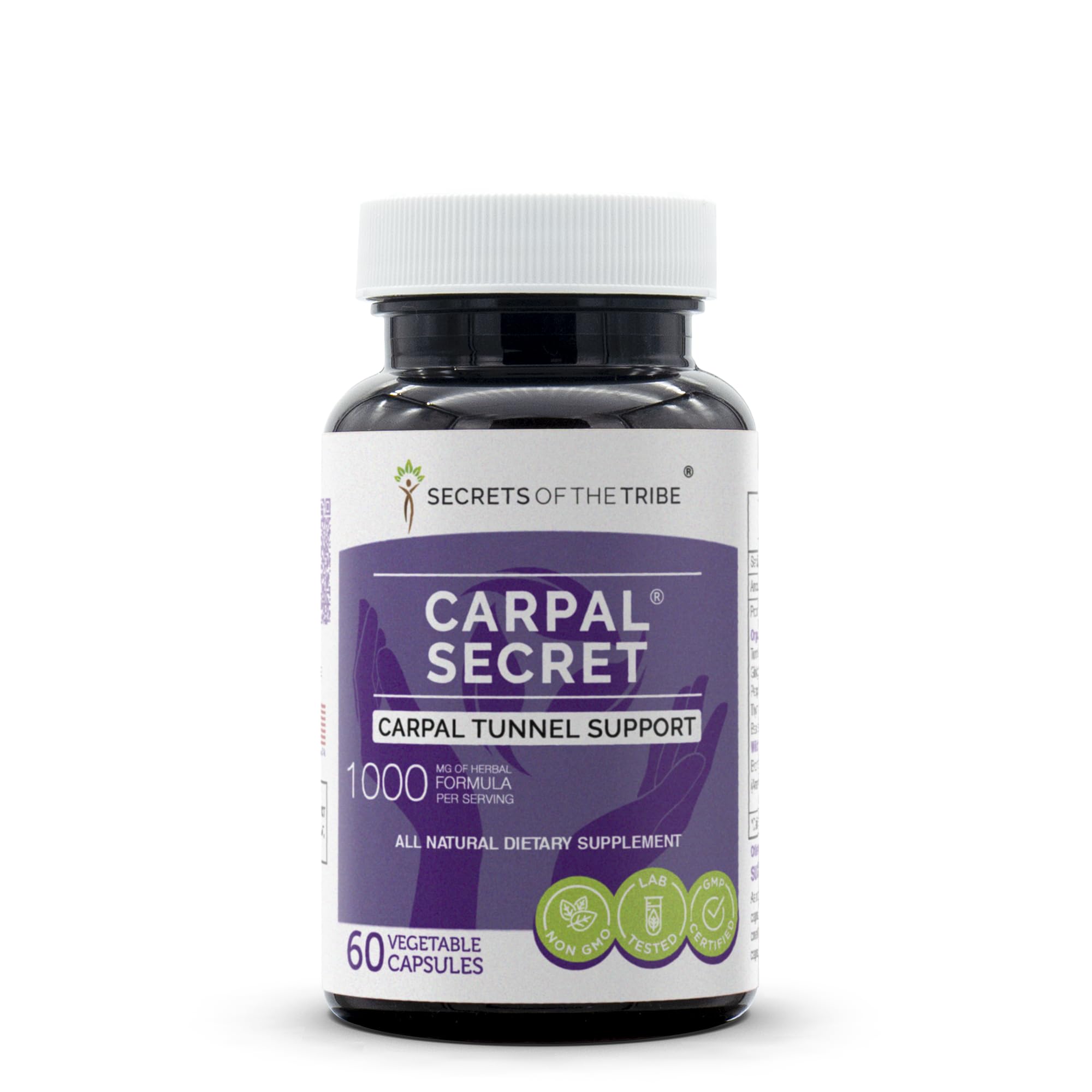 Secrets of the Tribe Herbal Supplement Capsules front view