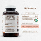 Secrets of the Tribe Hydrangea Dried Root Organic Capsules back view