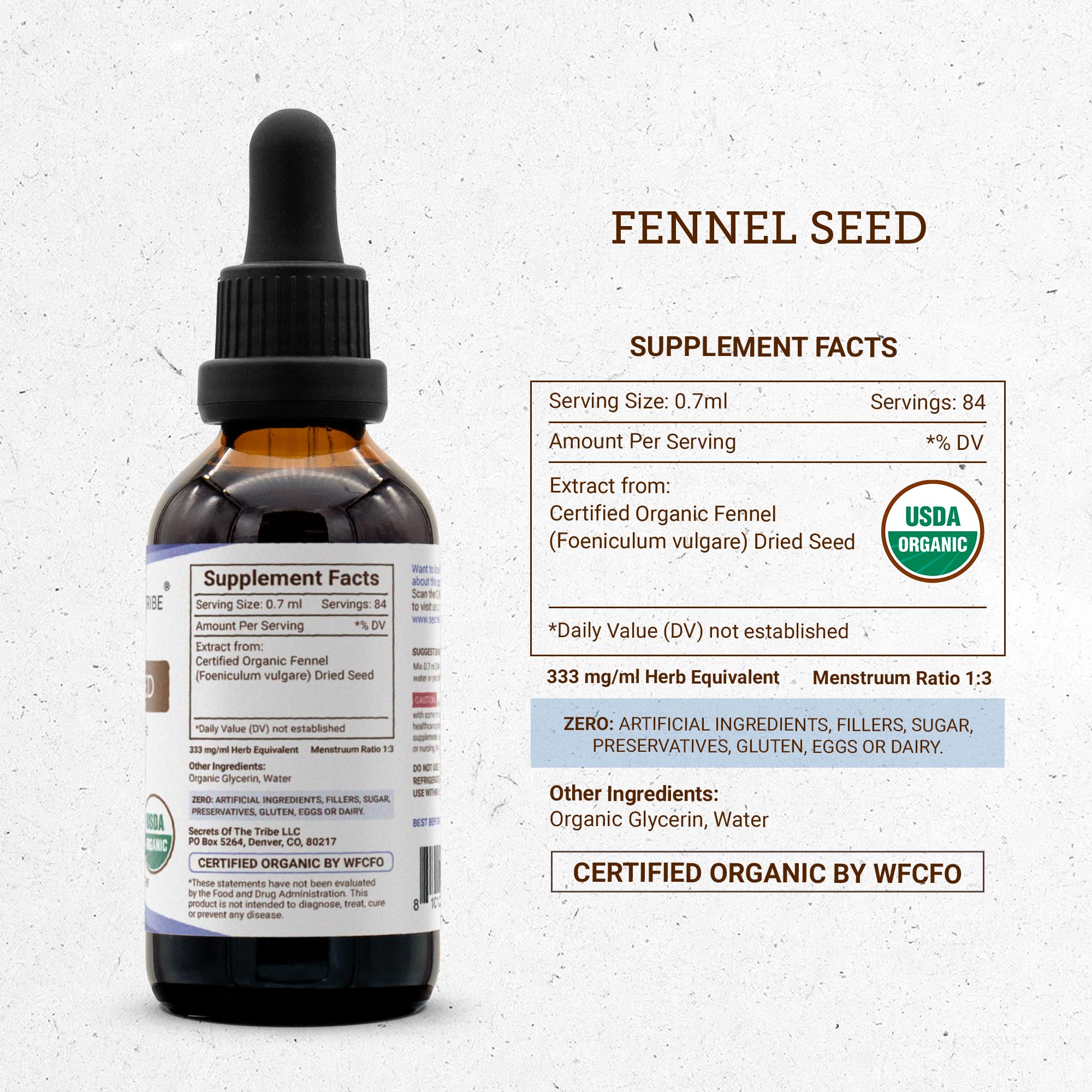 Secrets of the Tribe Liquid Herbal Supplement ingredients list