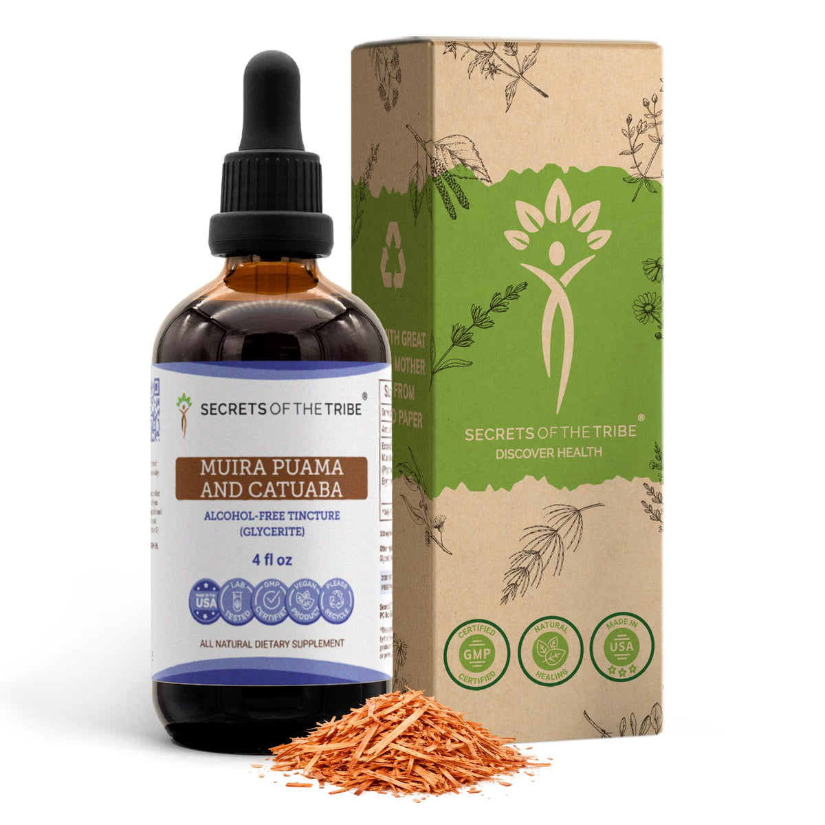 Secrets of the Tribe Muira Puama Supplement front view