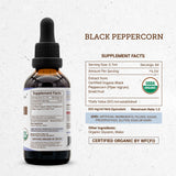 Secrets of the Tribe Organic Black Peppercorn Extract ingredients list
