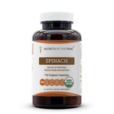 Secrets of the Tribe Organic Spinach Capsules front view