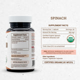 Secrets of the Tribe Organic Spinach Supplement packaging