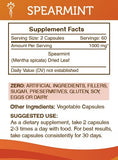 Secrets of the Tribe Spearmint Dried Leaf Capsules bottle with label