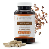 Secrets of the Tribe White Oak Dried Bark Capsules front view