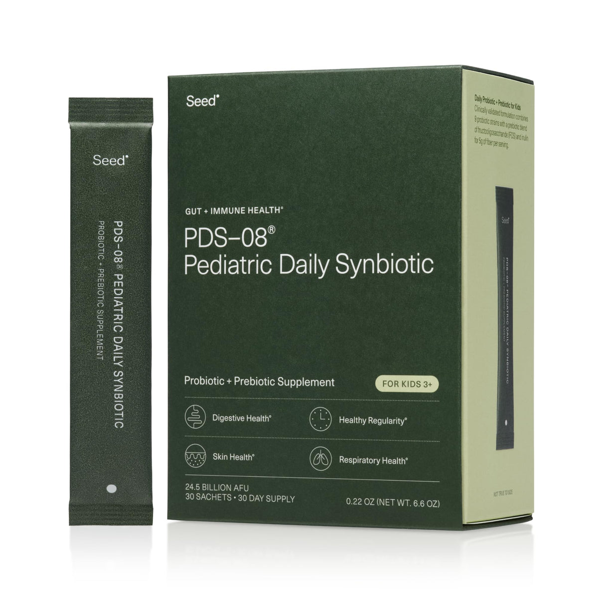 Seed PDS-08 Pediatric Daily Synbiotic 381g front view