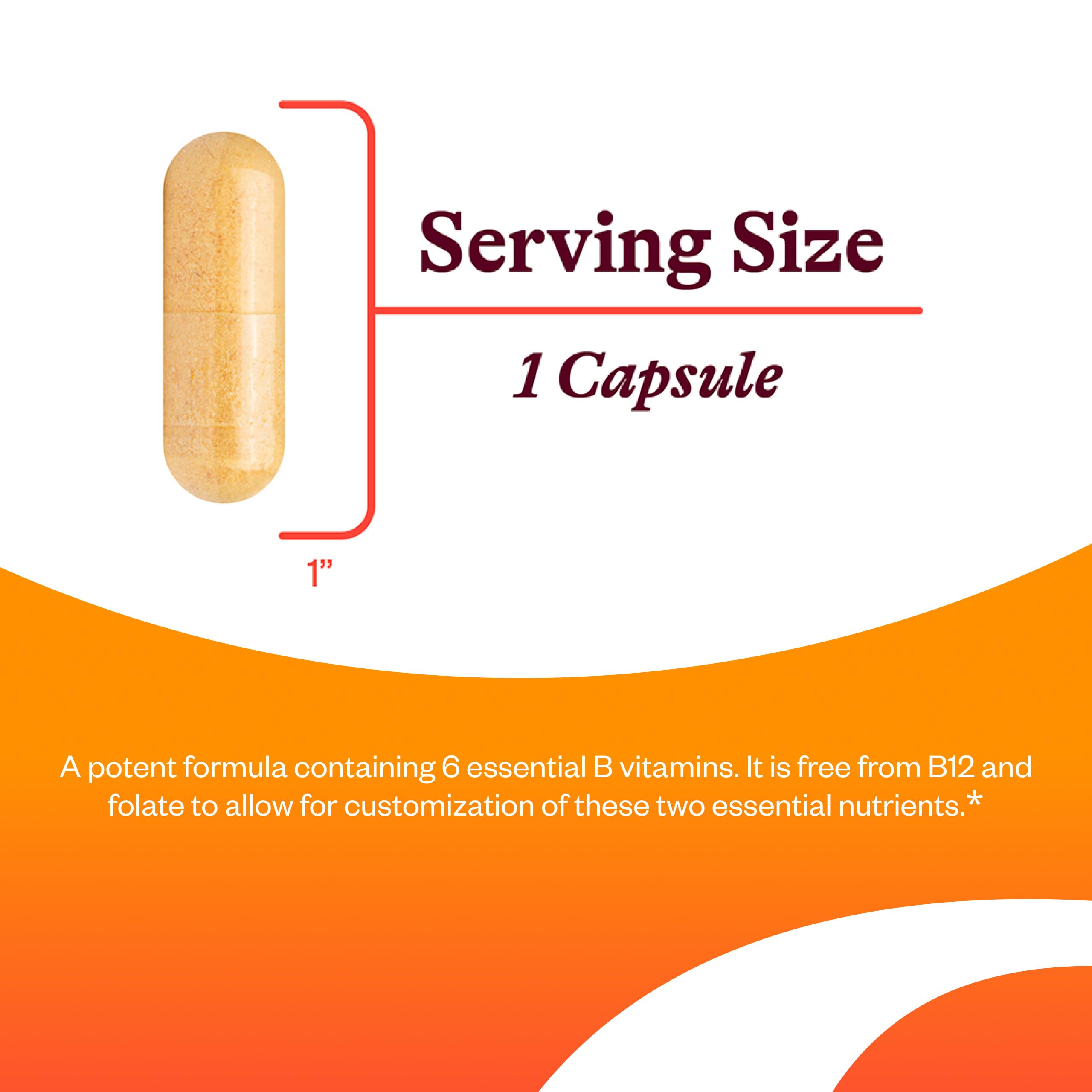 Seeking Health B Complex Supplement capsules on a wooden surface