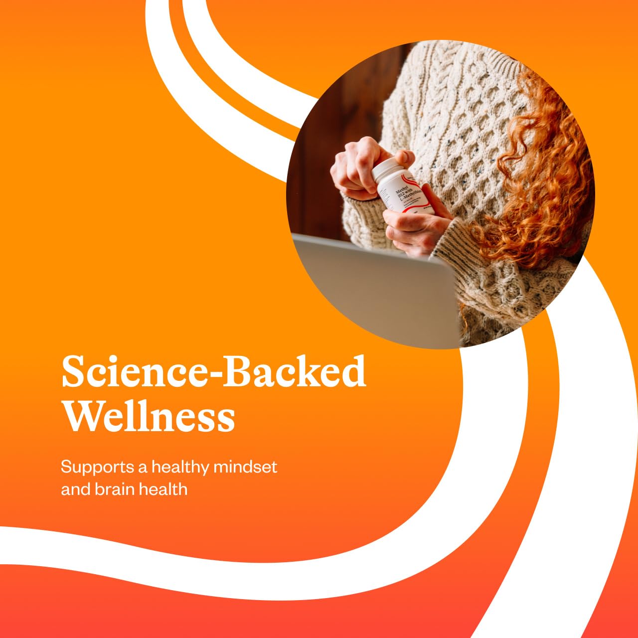 Seeking Health B12 Energy Support Lozenge on a wooden table