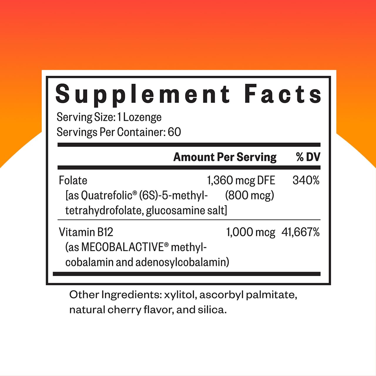 Seeking Health B12 Energy Support Lozenge side view