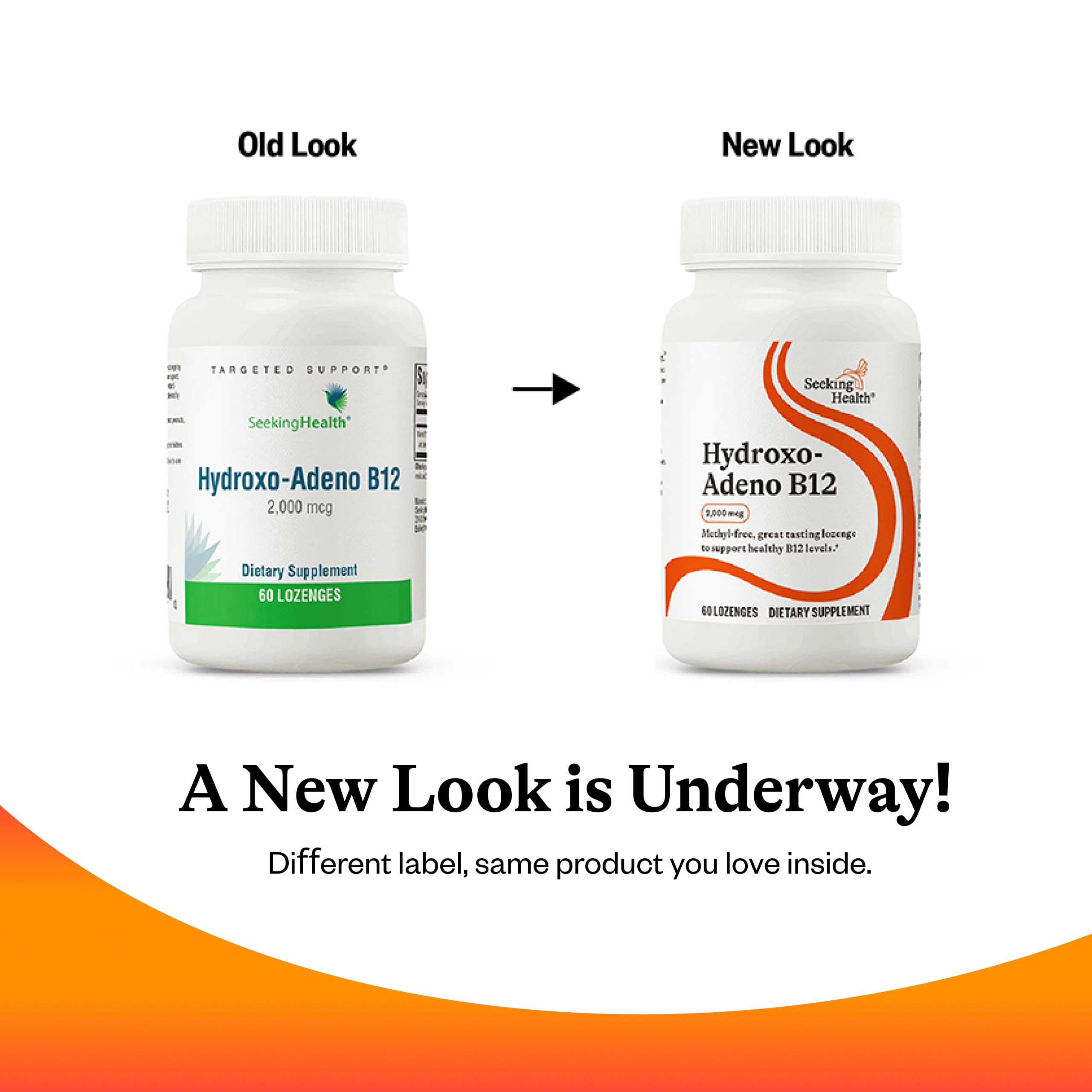 Seeking Health B12 Lozenge 2000mcg with nutritional information