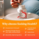 Seeking Health B6 Supplement 25mg back view of packaging