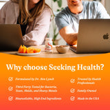 Seeking Health Chelated Zinc Lozenges with a glass of water