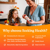 Seeking Health Chewable Magnesium Supplement on a wooden table
