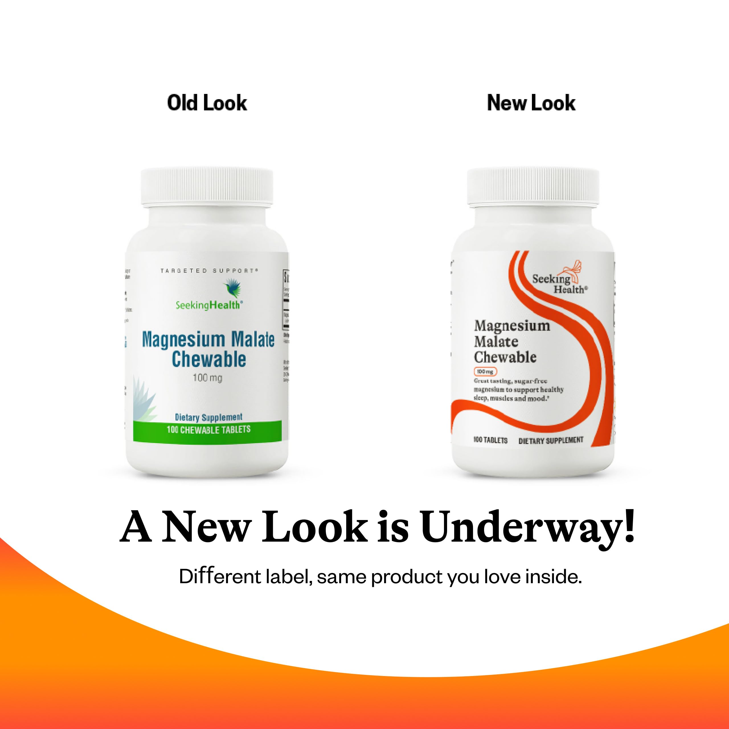 Seeking Health Chewable Magnesium Supplement with a glass of water