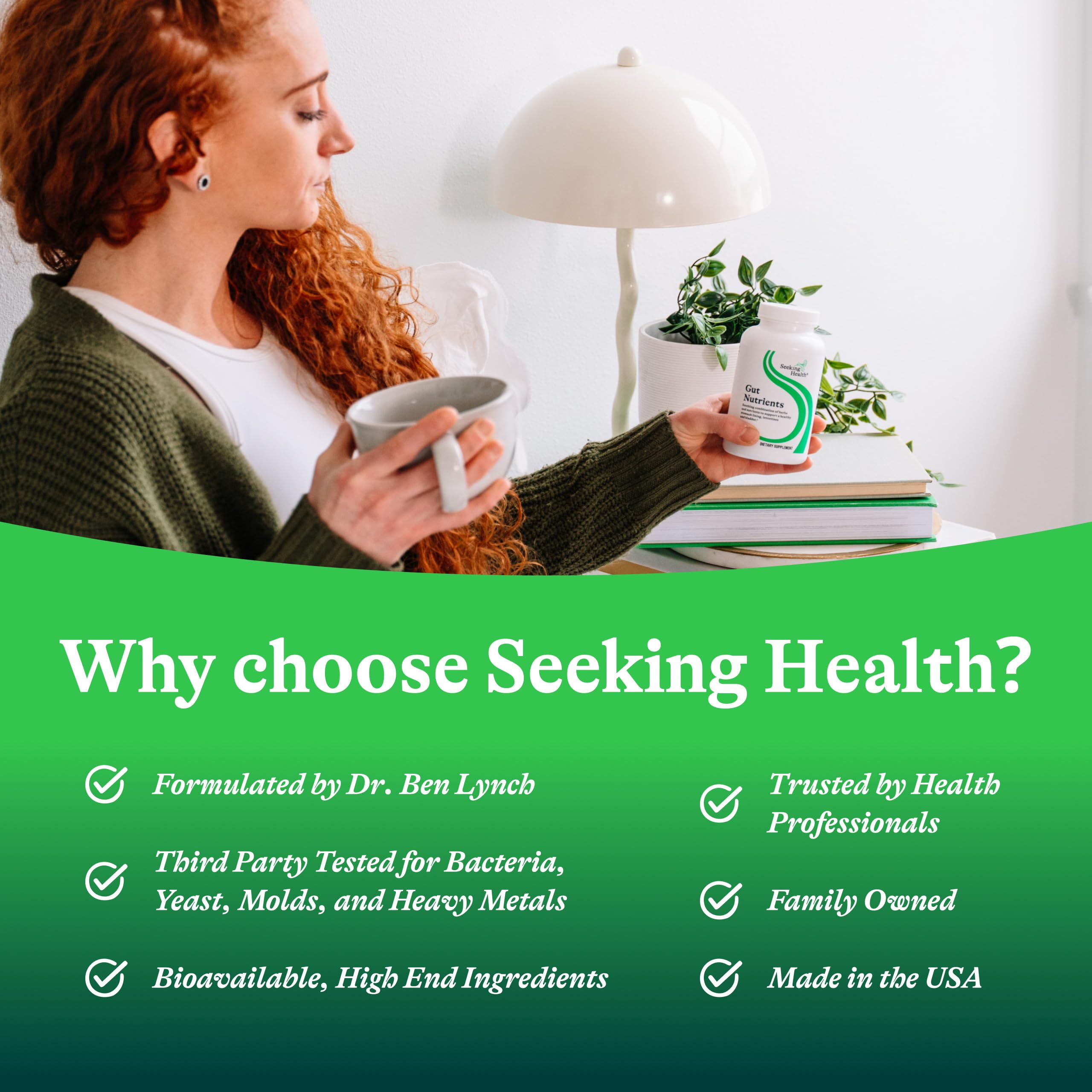 Seeking Health daily Support Supplement lifestyle scene