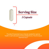Seeking Health Essential Trace Mineral Supplement back view
