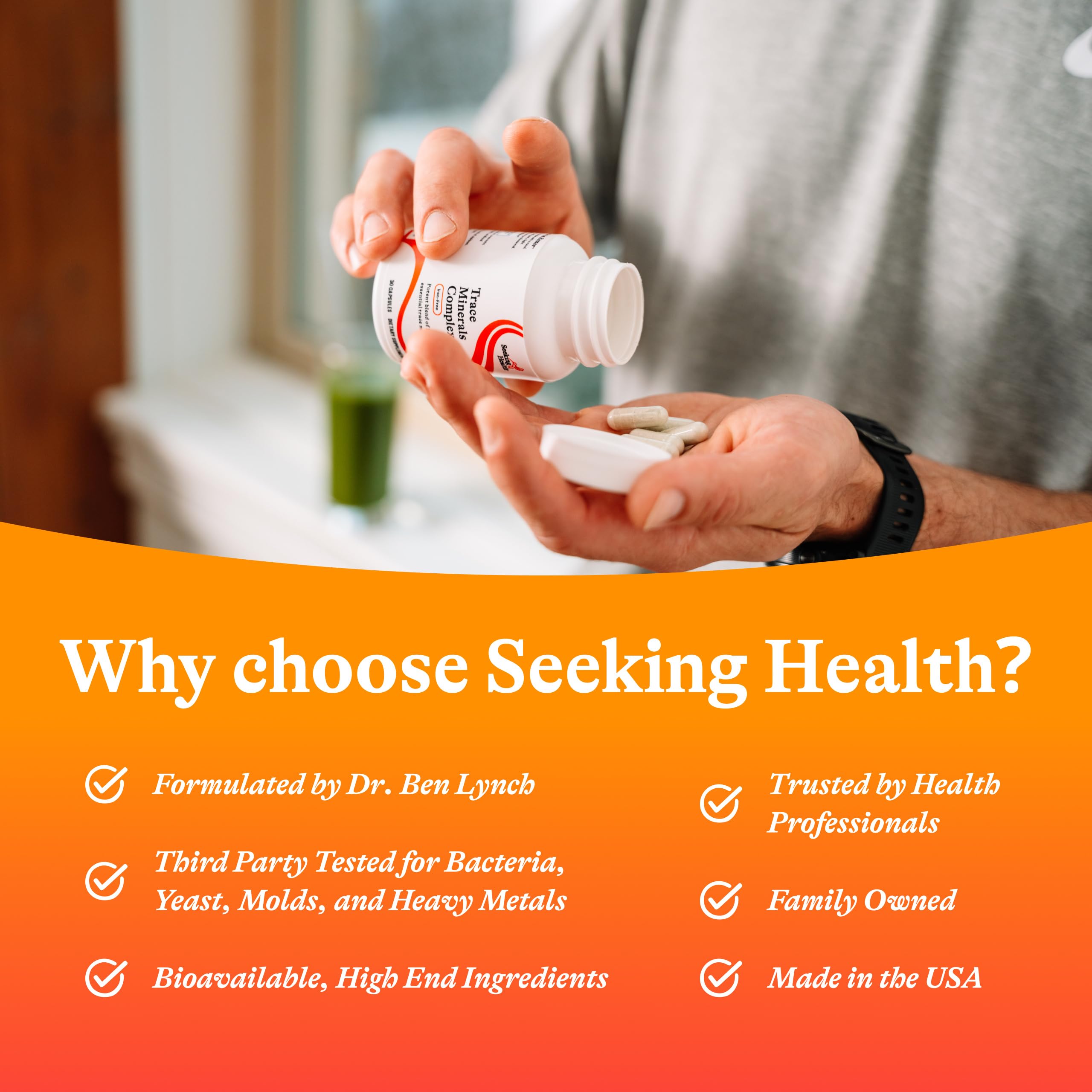 Seeking Health Essential Trace Mineral Supplement packaging