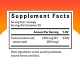 Seeking Health Folinic Acid Supplement 1360 mcg DFE back view