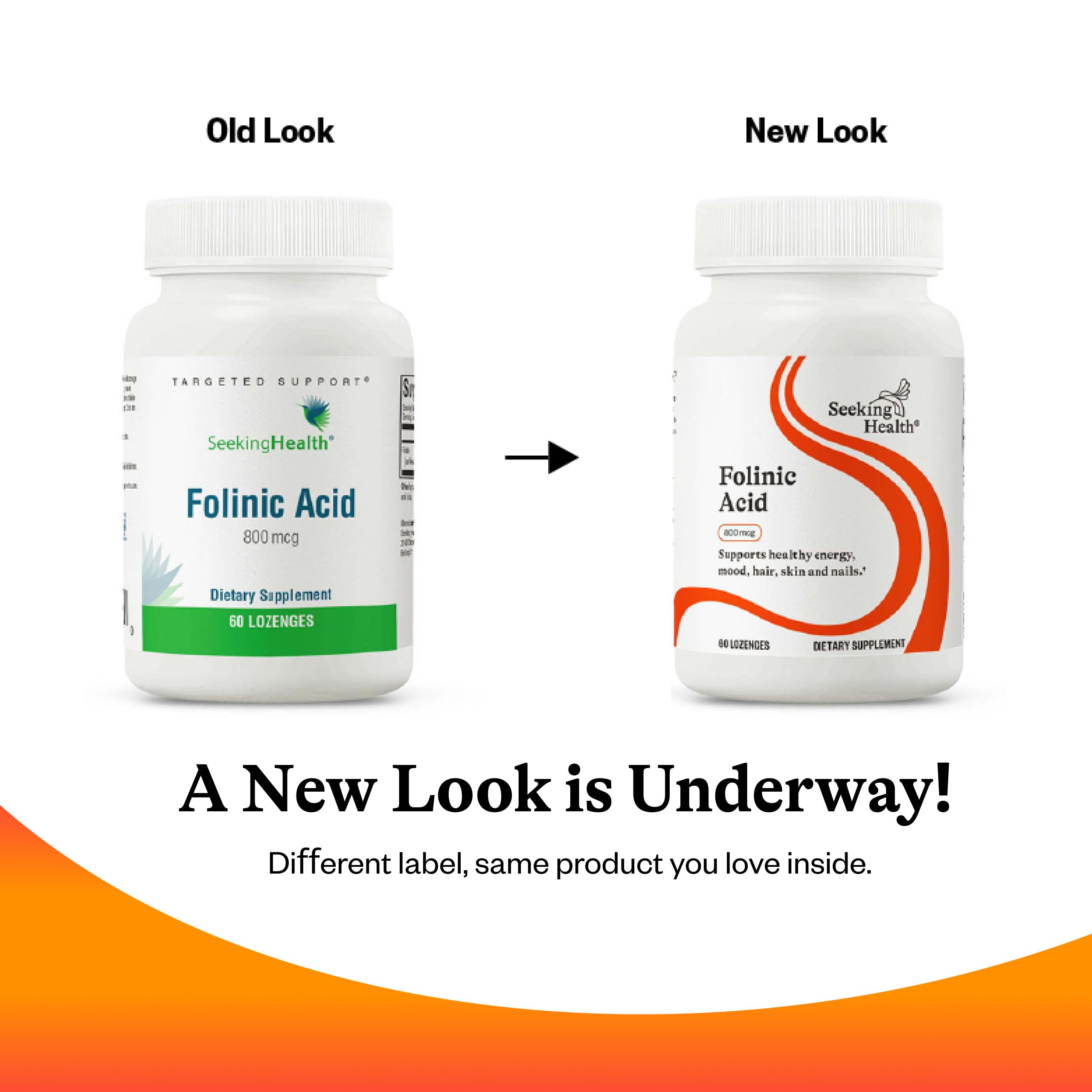 Seeking Health Folinic Acid Supplement 1360 mcg DFE ingredients list