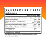 Seeking Health Iron Complex Supplement side view showing capsule