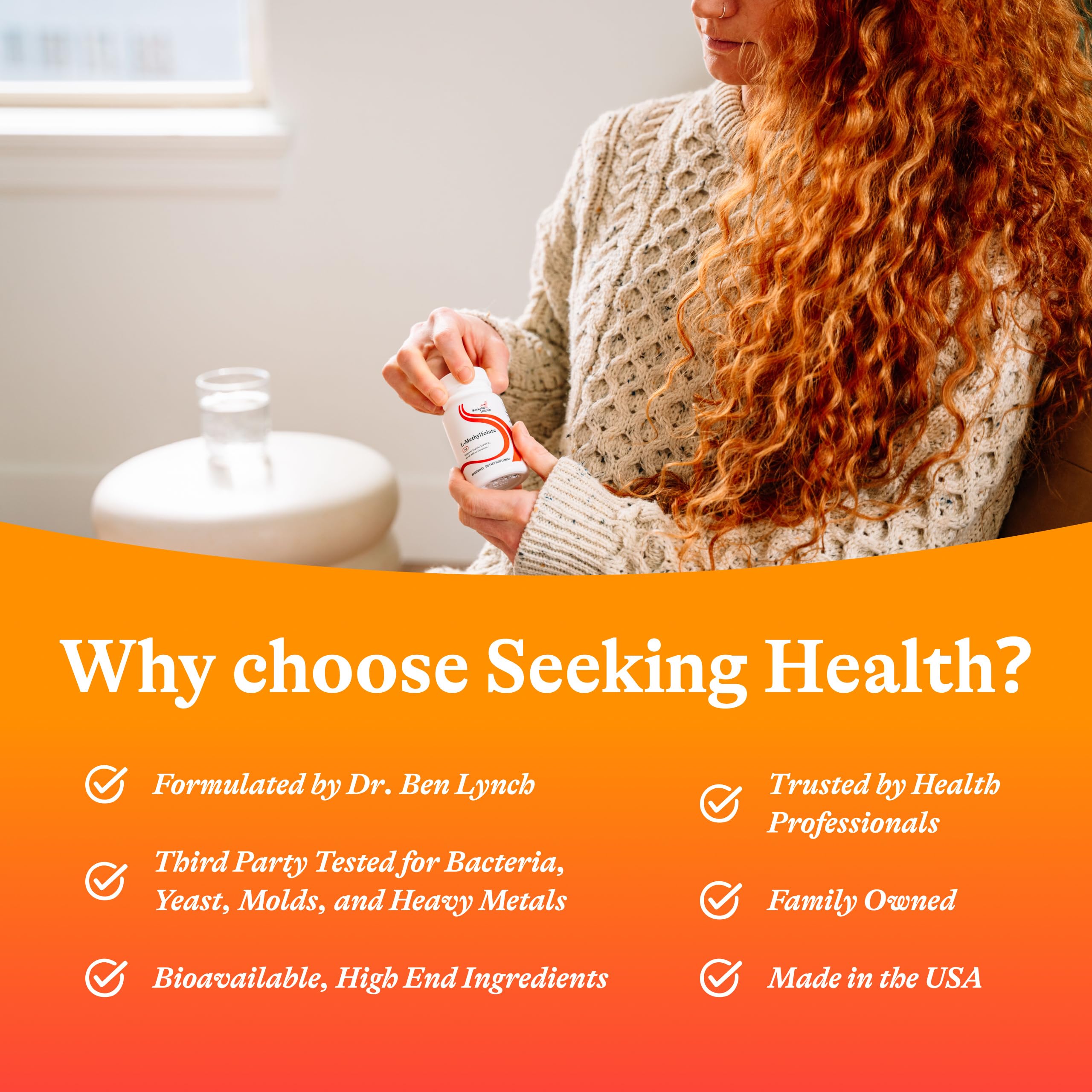 Seeking Health L-5-MTHF Supplement 1700mcg packaging