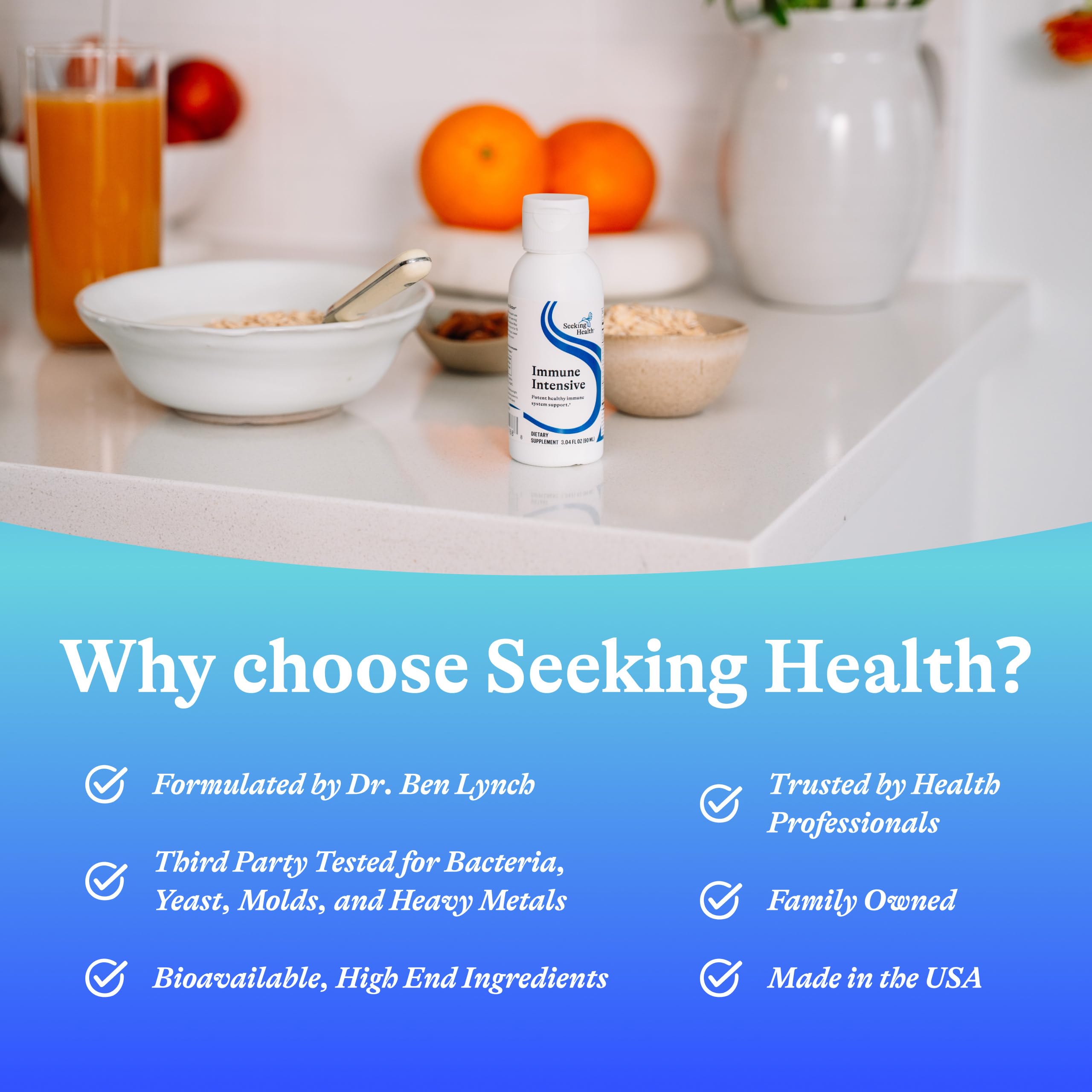 Seeking Health Liquid daily wellness Support Supplement packaging details