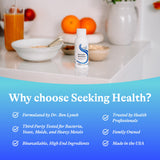 Seeking Health Liquid daily wellness Support Supplement packaging details