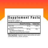 Seeking Health Magnesium Supplement with Vitamin B6 125mg capsule side view