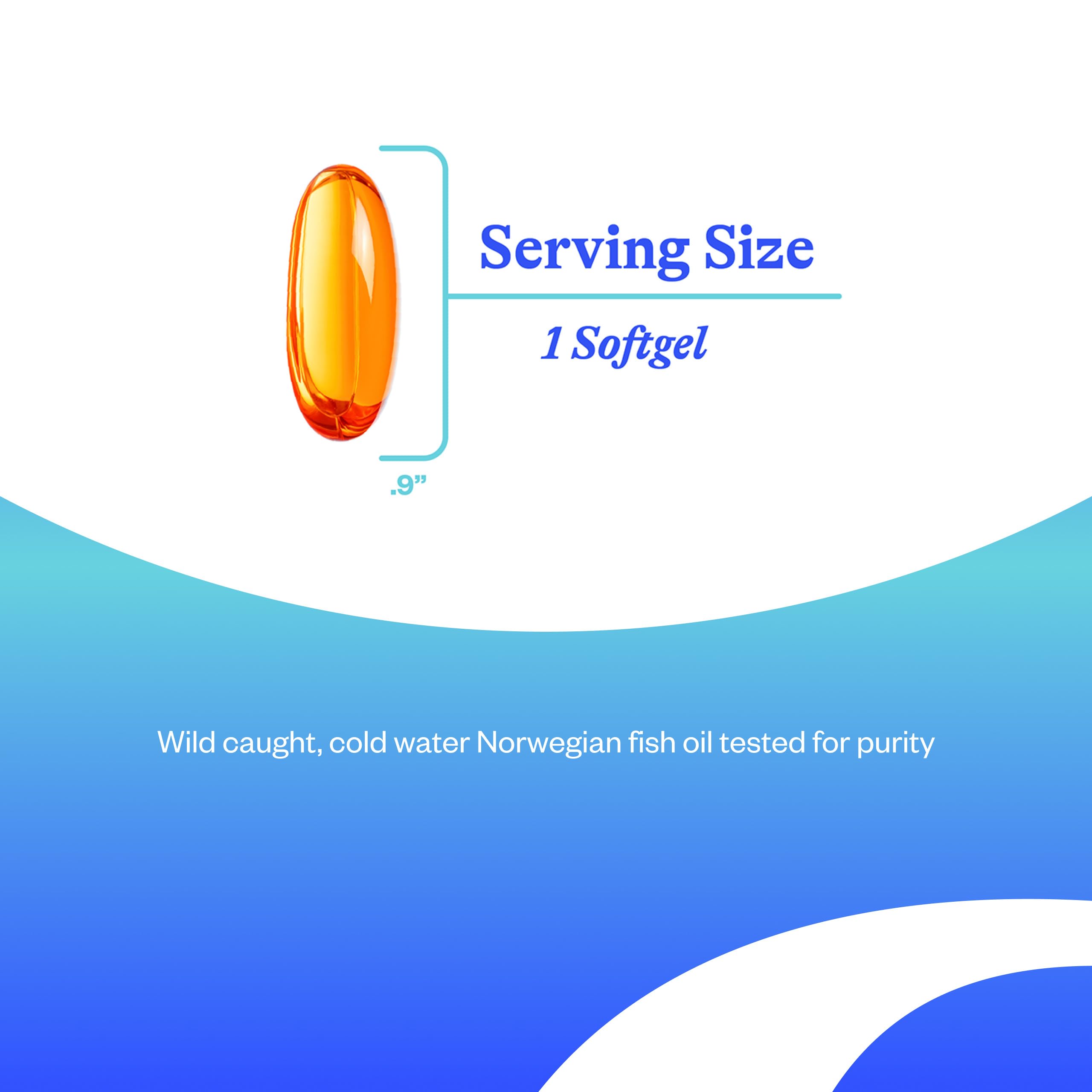 Seeking Health Optimal Fish Oil Softgels side view