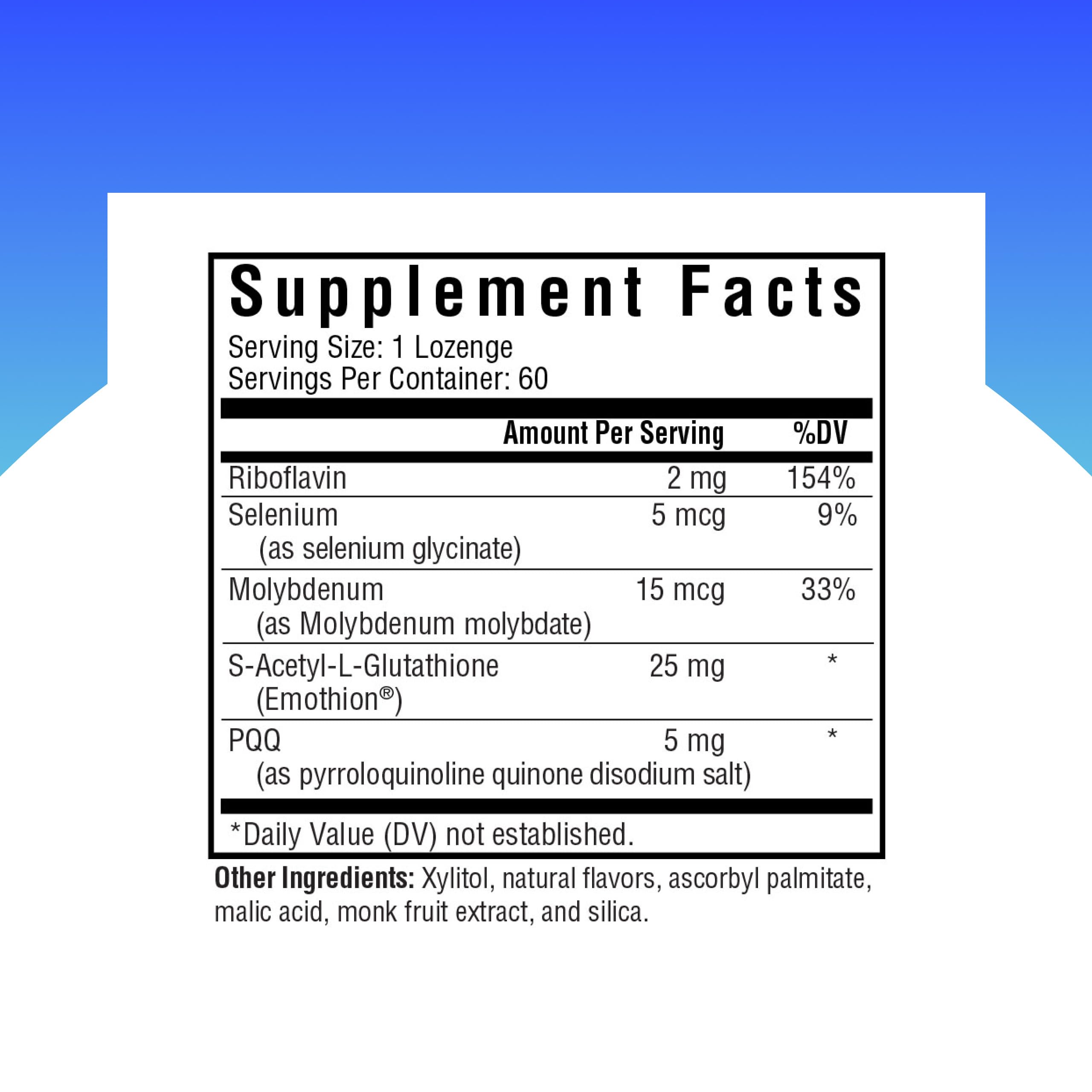 Seeking Health Optimal Glutathione Plus Lozenges packaging