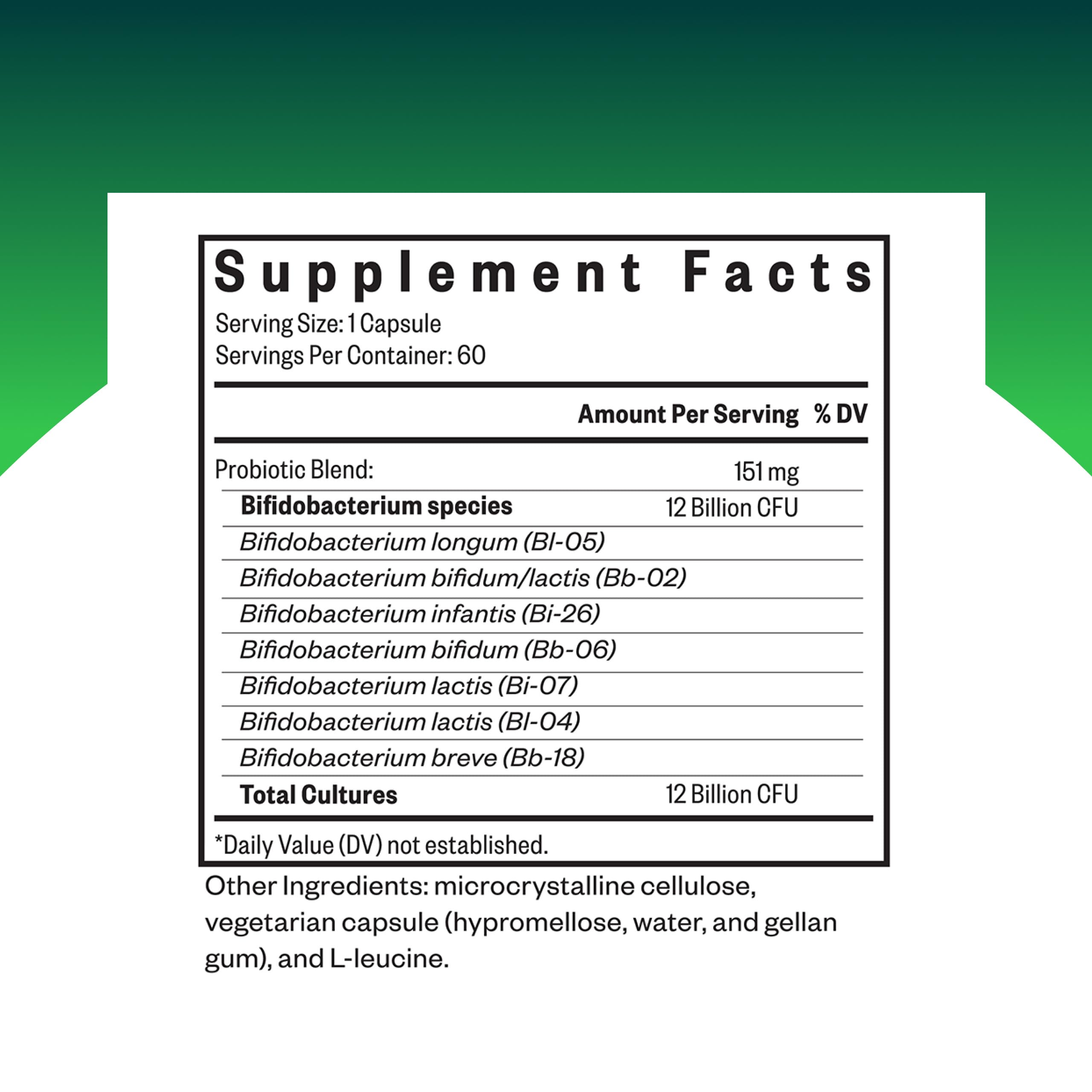 Seeking Health Probiotic Supplement 12 Billion CFU side view