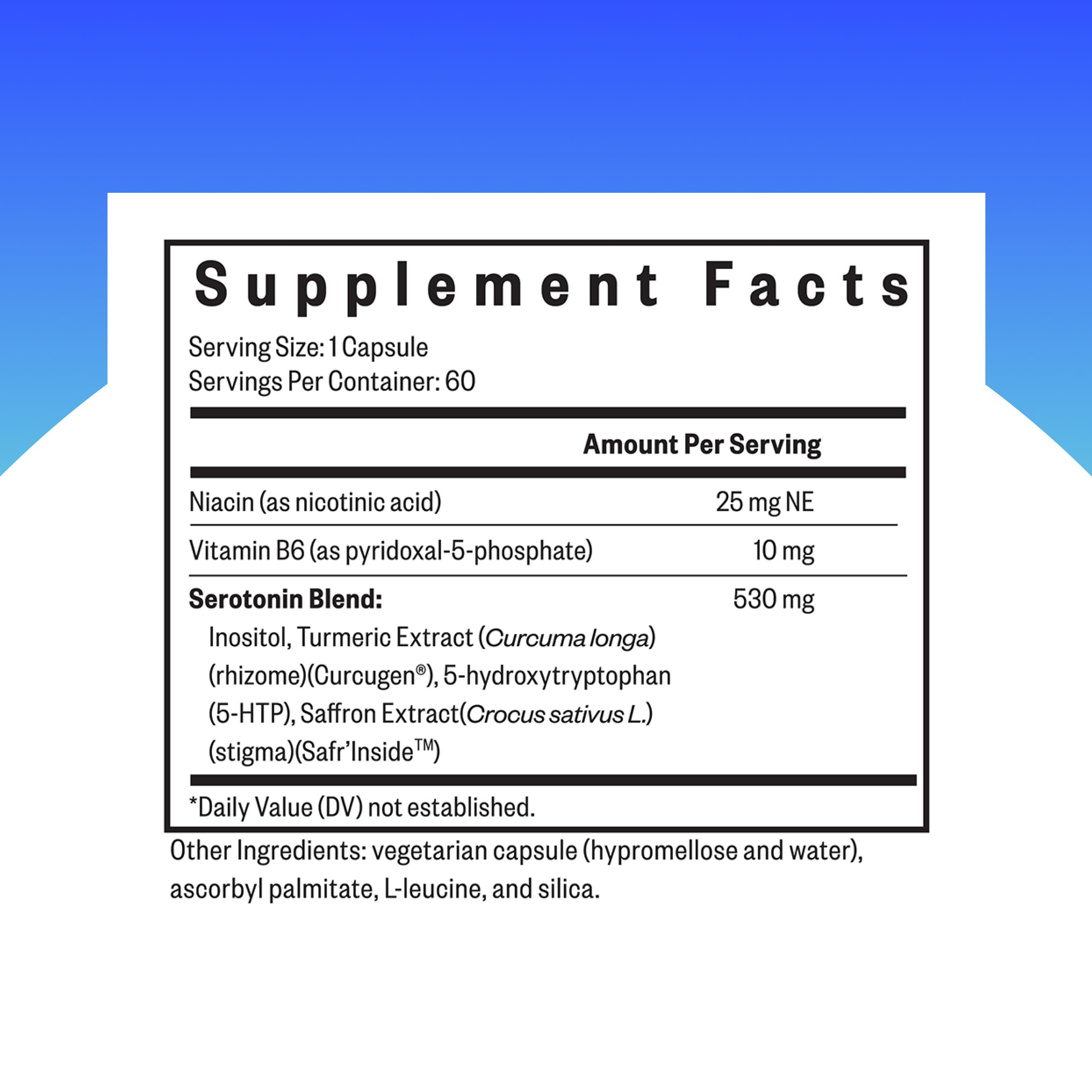 Seeking Health Serotonin Nutrients 5-HTP Supplement side view