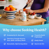 Seeking Health Sunflower Lecithin Supplement 800mg on a wooden table