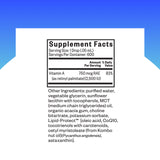 Seeking Health Vitamin A Drops 750 mcg RAE bottle side view