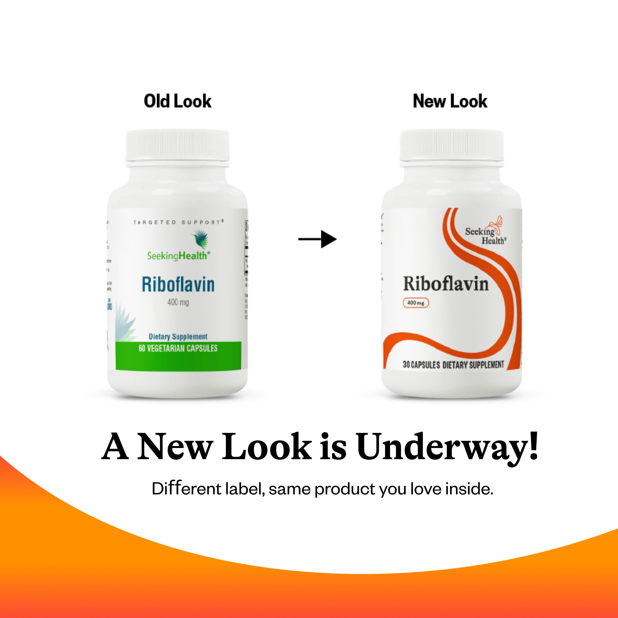 Seeking Health Vitamin B2 Riboflavin 400mg capsules with a measuring spoon