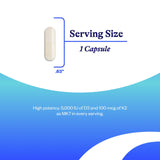 Seeking Health Vitamin D3 & K2 Supplement capsule