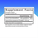 Seeking Health Vitamin D3 & K2 Supplement side view