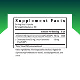 Seeking Health Zinc L-Carnosine Capsules side view with label