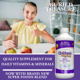 Select Nutrition Daily Liquid Multivitamin for Kids nutritional information
