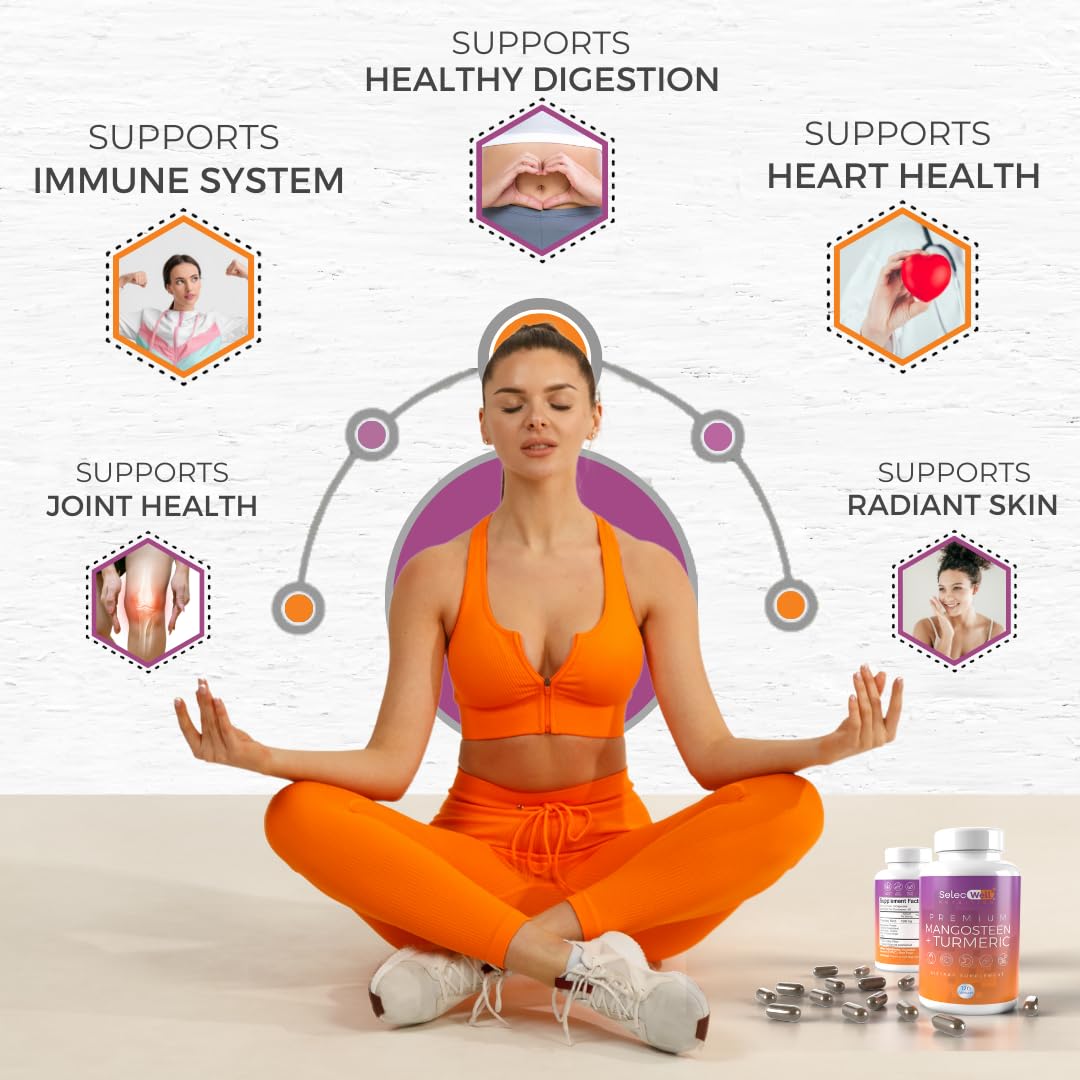 SelecWell Mangosteen and Turmeric Capsules packaging details