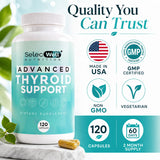 SelecWell Thyroid Extracts capsules in a hand