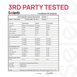 Selerb CoQ10 Supplement displayed with a glass of water