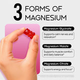 Selerb Magnesium Glycinate Gummies displayed with nutritional information