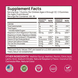 Selerb Magnesium Glycinate Gummies with fresh raspberries