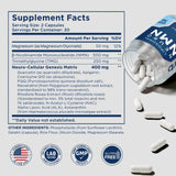 Selerb Neuro NMN Resveratrol Supplement 500mg capsules with a glass of water