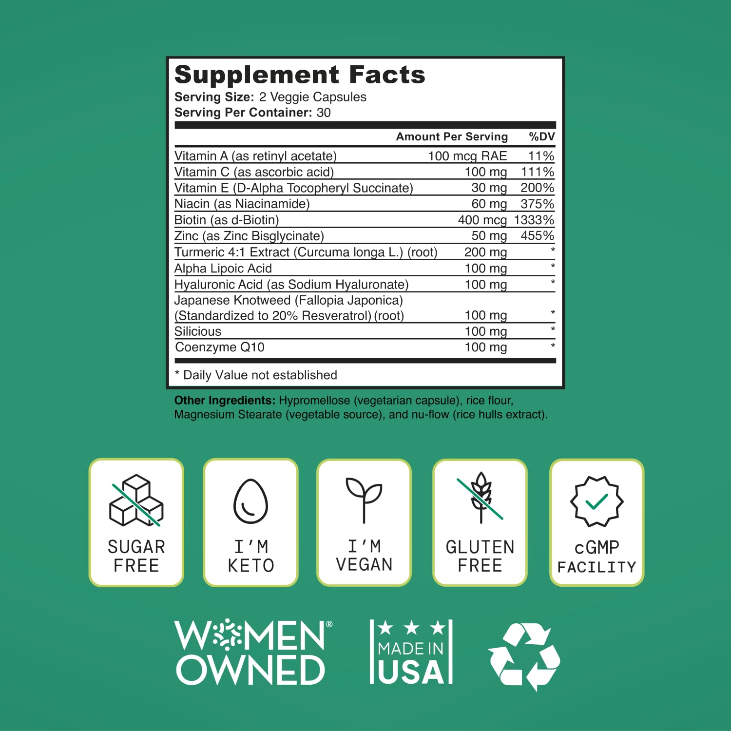 SELF NUTRITION Collagen Supplement showing tablet size