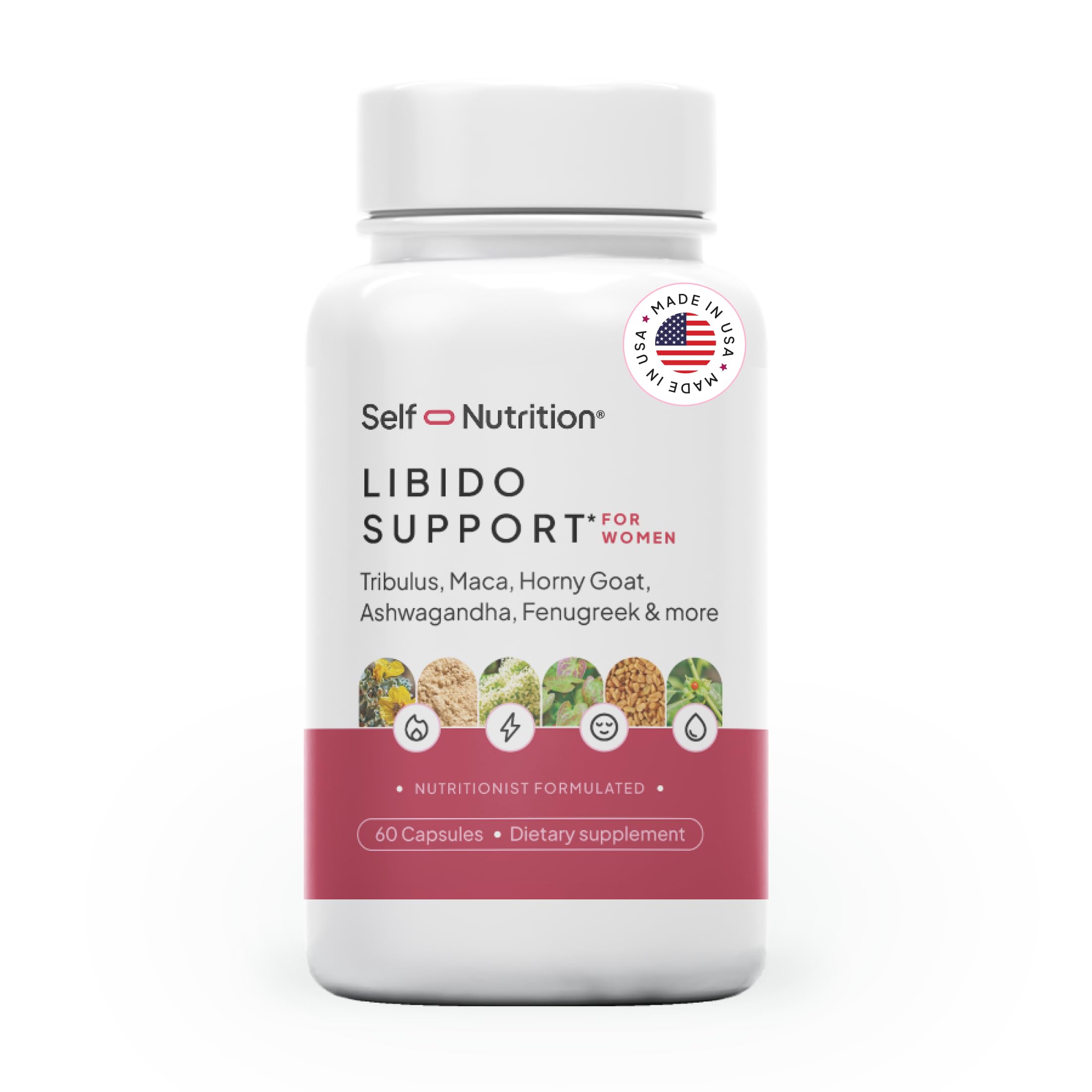 SELF NUTRITION Libido support Horny Goat Weed front view