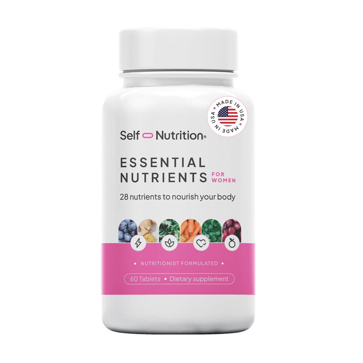 SELF NUTRITION Women's Multivitamin 60 Tablets front view