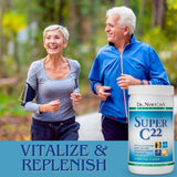 SelfCare+ Super C22 Vitamin C Powder lifestyle scene with fruits