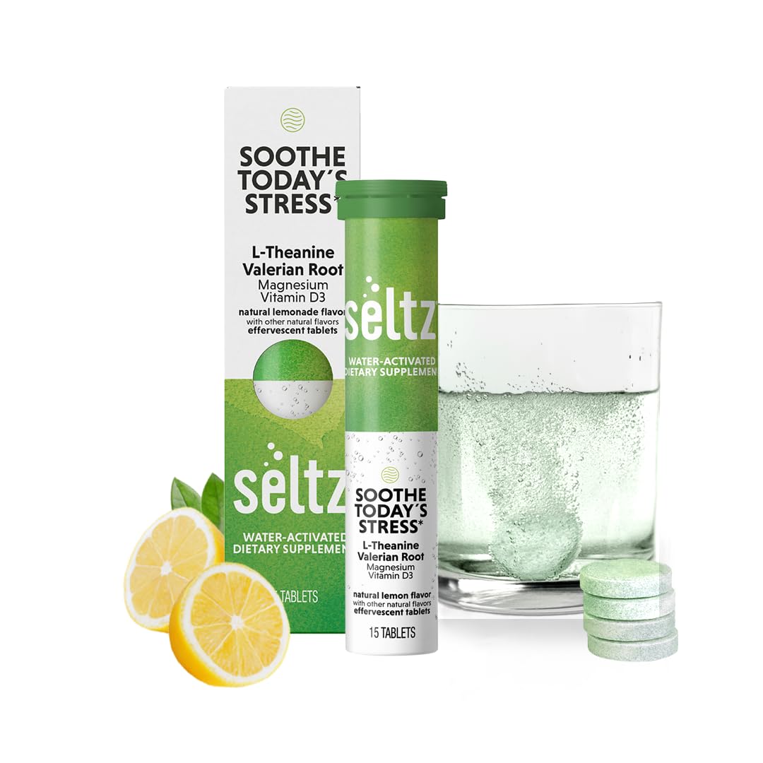 Seltz Effervescent Sleep Supplement Tablets packaging front view